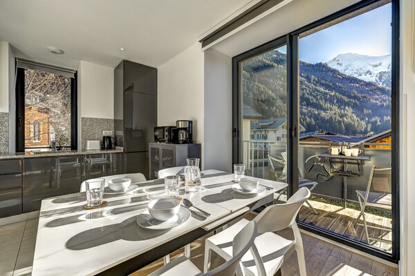 Luxe appartement aan de golfbaan met uitzicht op Mont Blanc - thumbnail 3