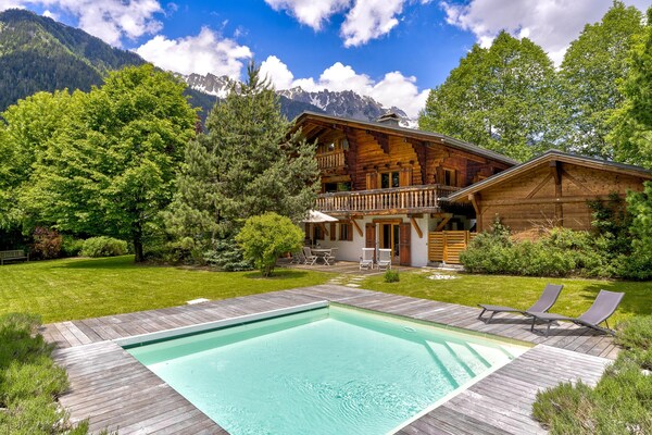 Luxe chalet Sauberands in Chamonix met 6 slaapkamers en Mont Blanc uitzicht - thumbnail 1