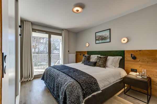 Stijlvol appartement met balkon en uitzicht op de Mont Blanc, vlakbij het centrum - thumbnail 4