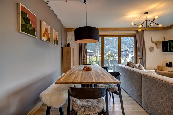 Blanc Mont Blanc 303: Modern appartement met Mont Blanc-uitzicht in hartje Chamonix - thumbnail 3