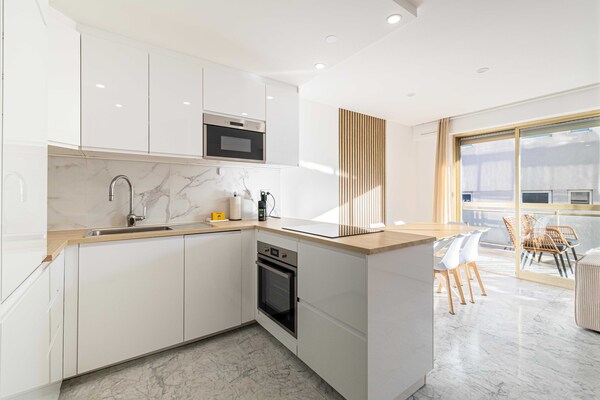 Licht appartement in Cannes, vlakbij strand en Croisette voor 6 personen - thumbnail 3