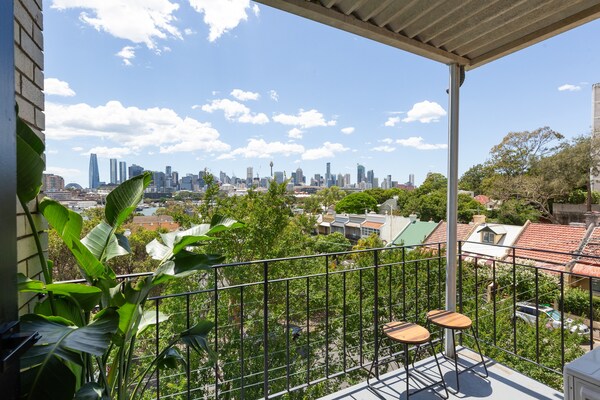 Stijlvol appartement in Glebe met uitzicht op de skyline van Sydney - thumbnail 5