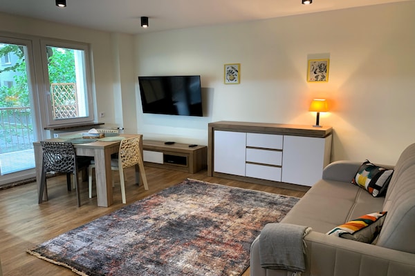 Op 900 m van zee: Ruim appartement bij het kuurpark in Świnoujście - thumbnail 5