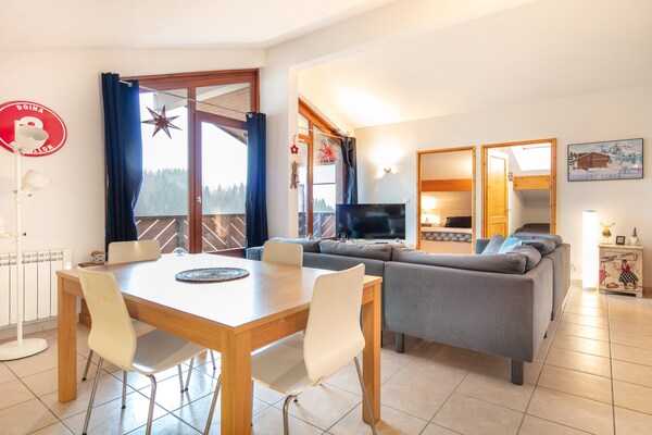 Licht appartement 72m² in Morillon, vlakbij de skilift - thumbnail 4