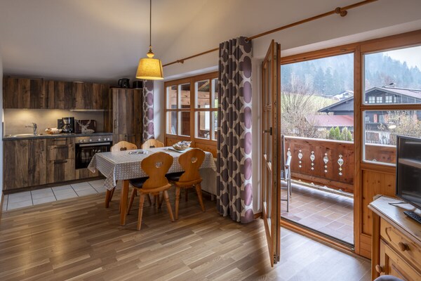 Rauschberg appartement met balkon op 300m van centrum Reit im Winkl - thumbnail 3
