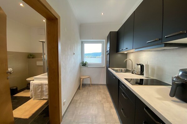 Knus studio-appartement met terras nabij de bergen van Kössen - thumbnail 4