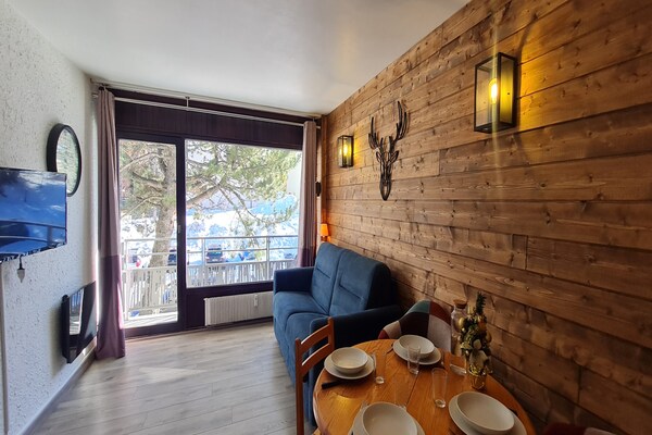 Knus appartement voor 4 personen op 100m van de piste in Les Deux Alpes - thumbnail 4