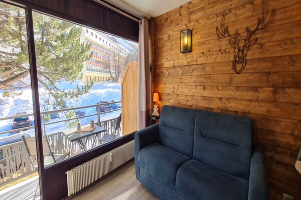 Knus appartement voor 4 personen op 100m van de piste in Les Deux Alpes - thumbnail 1