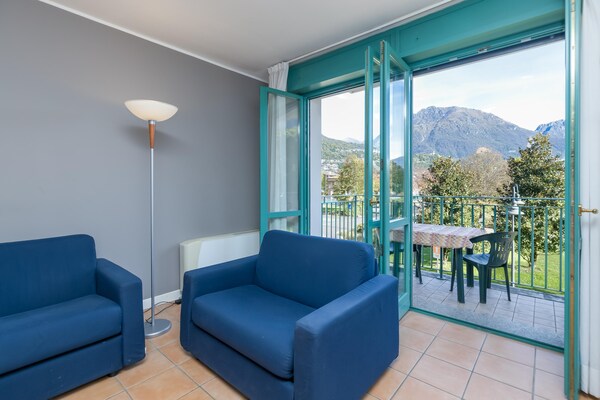 Licht appartement met bergzicht in Porlezza aan het Lugano-meer - thumbnail 2