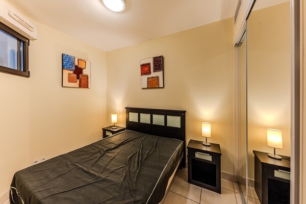 Zeezicht appartement in Mandelieu-la-Napoule, op 1 km van het strand - thumbnail 4