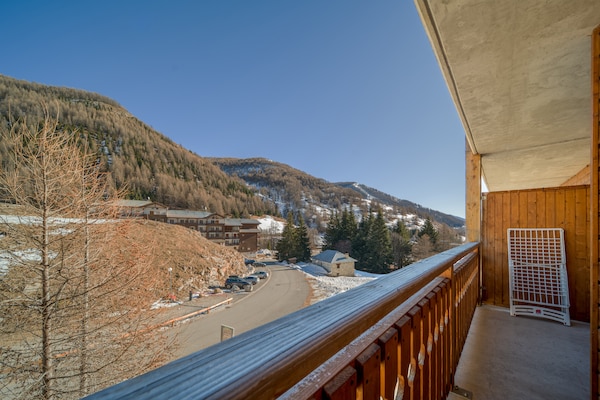 Appartement 6 pers. aan de piste in Allos met verwarmd zwembad - thumbnail 4