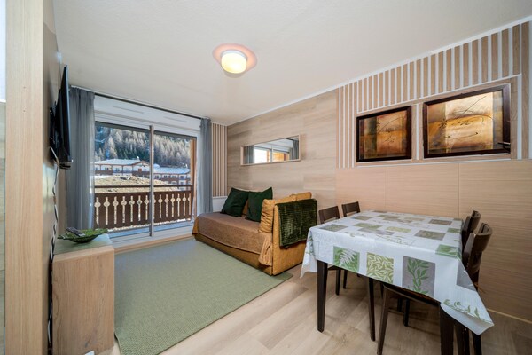Appartement 6 pers. aan de piste in Allos met verwarmd zwembad - thumbnail 2