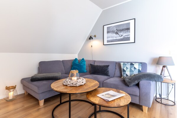 Modern appartement met balkon, wifi en hond nabij strand St. Peter-Ording - thumbnail 4