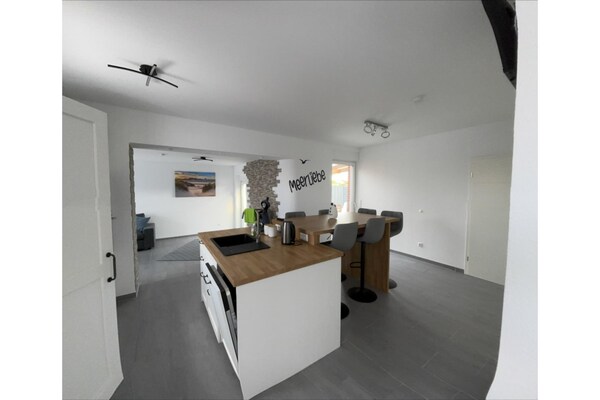 Moderne bungalow Königskrabbe op 1 km van strand Dornumersiel - thumbnail 4