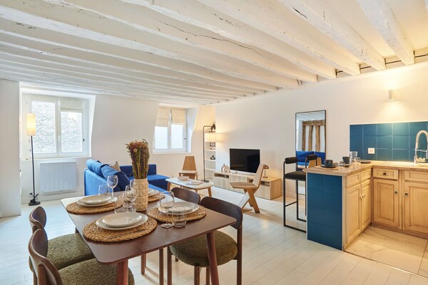 Elegant appartement in 1e arrondissement, 2 min van het Louvre - thumbnail 2
