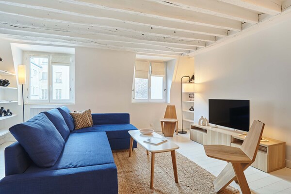 Elegant appartement in 1e arrondissement, 2 min van het Louvre - thumbnail 5