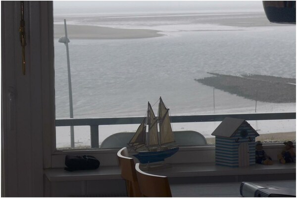 Appartement 14 met zeezicht, strandstoel en balkon op Borkum - thumbnail 2