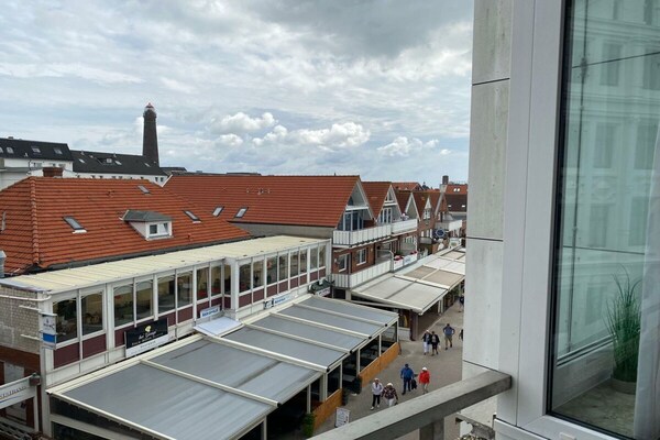 Appartement 44 II in Haus Seeblick: zeezicht op Borkum, 100m van het centrum - thumbnail 4