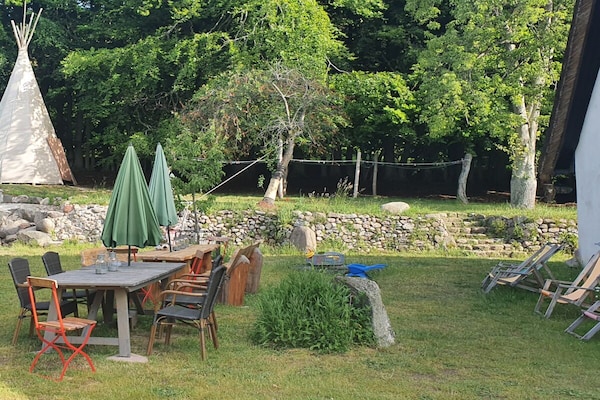 Ruim vakantiehuis voor 8 personen met wilde tuin bij Zirkow, 2 km van centrum - thumbnail 2