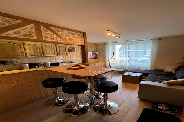 Knus golfappartement voor 4 in Mont-Dore, vlakbij centrum en piste - thumbnail 5
