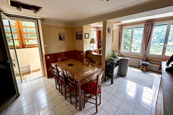 Ruim vrijstaand huis voor 10 personen in Mont-Dore met privétuin en BBQ - thumbnail 6