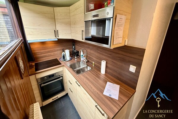 Le Joy: knus appartement voor 5 op 10 minuten van de pistes in Murat-le-Quaire - thumbnail 6