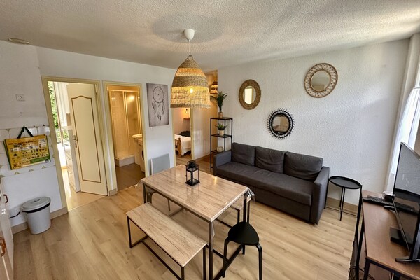 Licht appartement in Mont-Dore, vlakbij winkels en op 4 km van de piste - thumbnail 2
