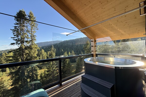 Naturchalet Turracher Höhe 32: Luxe chalet met panoramisch uitzicht voor 8 personen - thumbnail 2