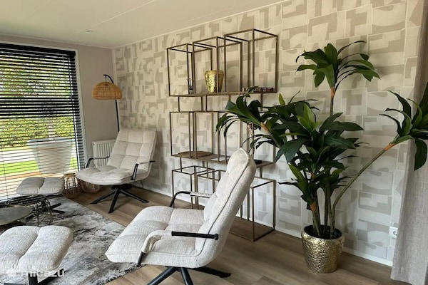Luxe boschalet voor 2 in het Reestdal bij Balkbrug - thumbnail 2