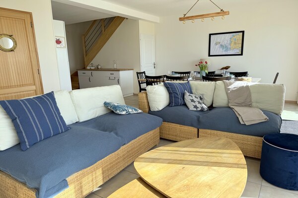 Panoramisch vakantiehuis aan zee met uitzicht op Île de Béniguet - thumbnail 3