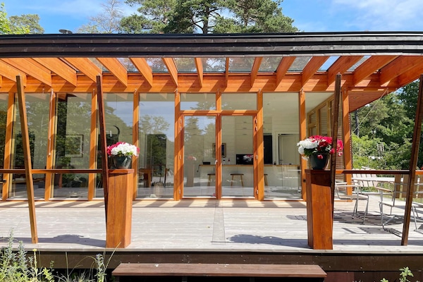 Aan zee: Modern vakantiehuis in Tofta, Gotland voor 6 personen - thumbnail 2