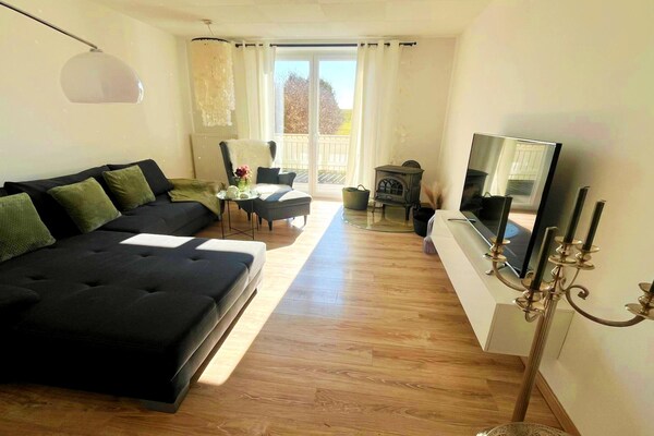 Rustiek appartement aan de golfbaan bij Seelitz voor 6 personen - thumbnail 1