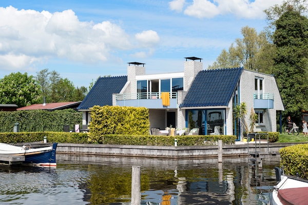 Luxe penthouse bij Loosdrechtse Meren met open haard en tuin - thumbnail 1