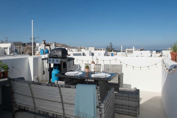 Elegant appartement met dakterras in het hart van Chora, Mikonos - thumbnail 5