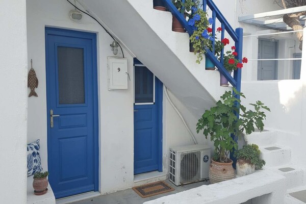 Knus appartement in hartje Mykonos-stad, vlakbij windmolens - thumbnail 6