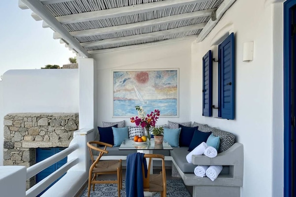 Elegante villa met privézwembad en panoramisch zeezicht bij Panormos Bay - thumbnail 4