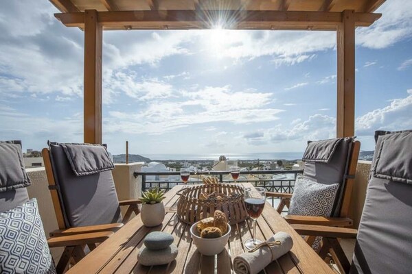Stijlvol appartement in Megalochori met eindeloos uitzicht op de Egeïsche Zee - thumbnail 6