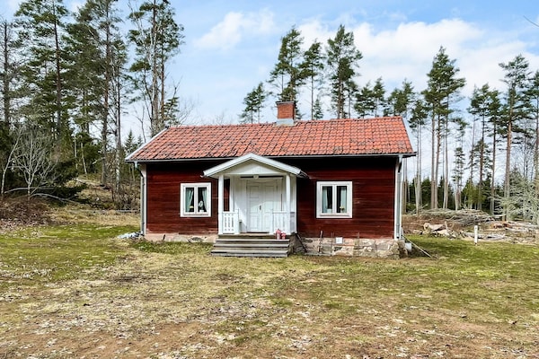 Sprookjesachtig Zweeds vakantiehuisje aan het bos bij Mörlunda - thumbnail 1