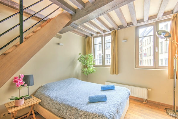 Ruim 90m² penthouse met stadszicht op Groenplaats, Antwerpen - thumbnail 5