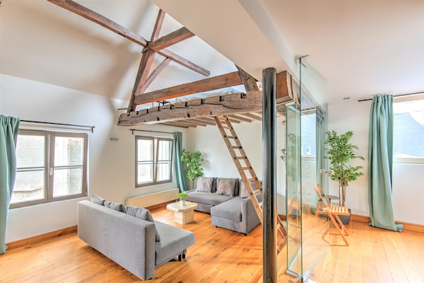 Gelaagd triplex in historisch hart Antwerpen, 90m² - thumbnail 3
