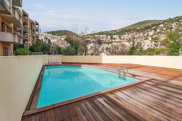 Licht appartement in Grasse met balkon en zwembad - thumbnail 5
