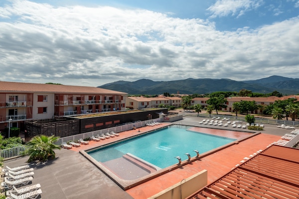 Knusse studio voor 6 in Argeles-sur-Mer met airco en WiFi - thumbnail 5