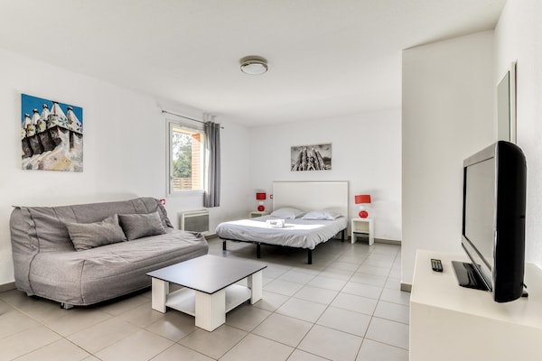 Knusse studio voor 6 in Argeles-sur-Mer met airco en WiFi - thumbnail 3