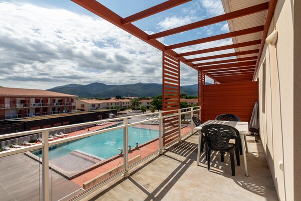 Airco appartement voor 6 personen met zwembad, sauna en WiFi in Argelès-sur-Mer - thumbnail 5