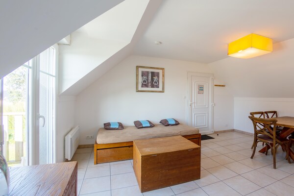 Gezellig appartement aan zee in St Nic met verwarmd binnenzwembad - thumbnail 3