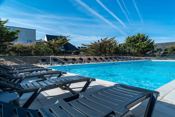 Licht duplexappartement op 200 meter van strand La Falaise in Guidel - thumbnail 2