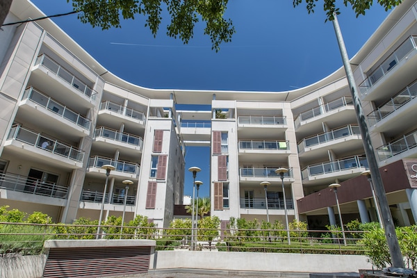 Zonnig appartement met zwembad in Cagnes-sur-Mer, vlakbij strand en Nice - thumbnail 4