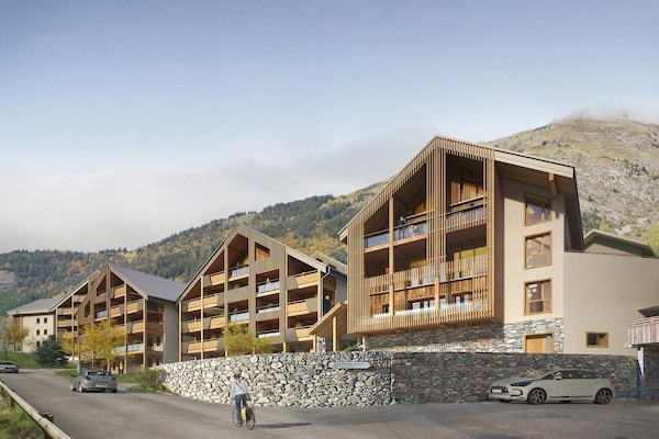 Modern appartement voor 8 personen in Vaujany met wellness · 54 m² - thumbnail 6
