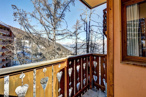 Studio voor 4 personen met balkon, op 300m van de liften in Risoul - thumbnail 4