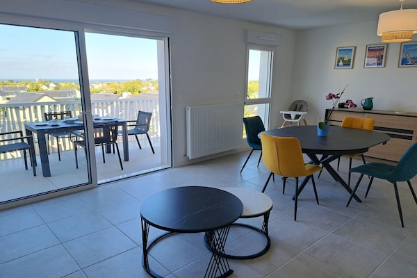 Ruim appartement met zeezicht in Plouarzel voor 4 personen - thumbnail 1